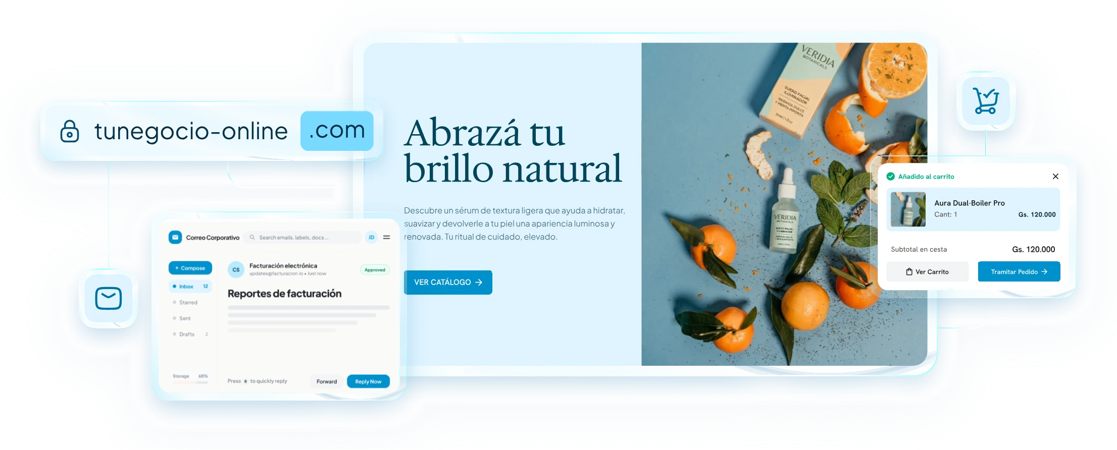Dominio, tienda online y correo corporativo funcionando juntos
